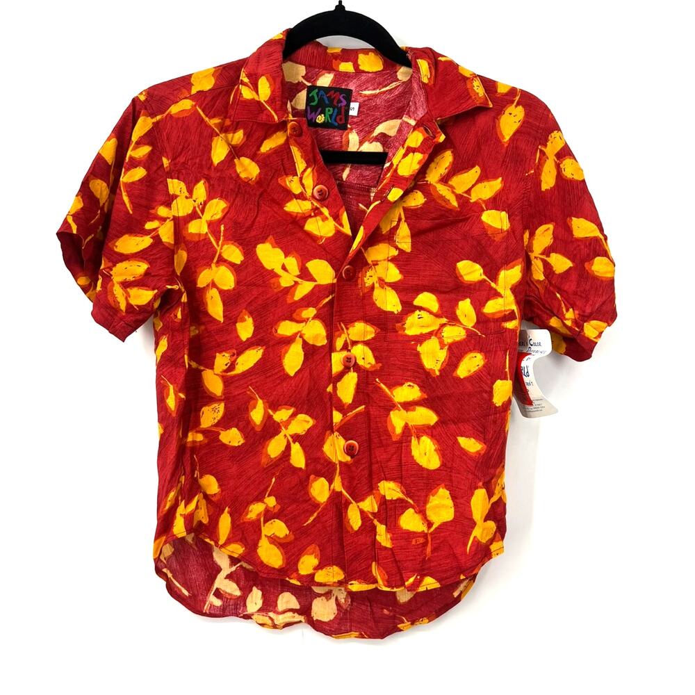 NWT  Jams World BOYS S 6/7 Hawaiian shirt Short Sleeve Aloha Tropical